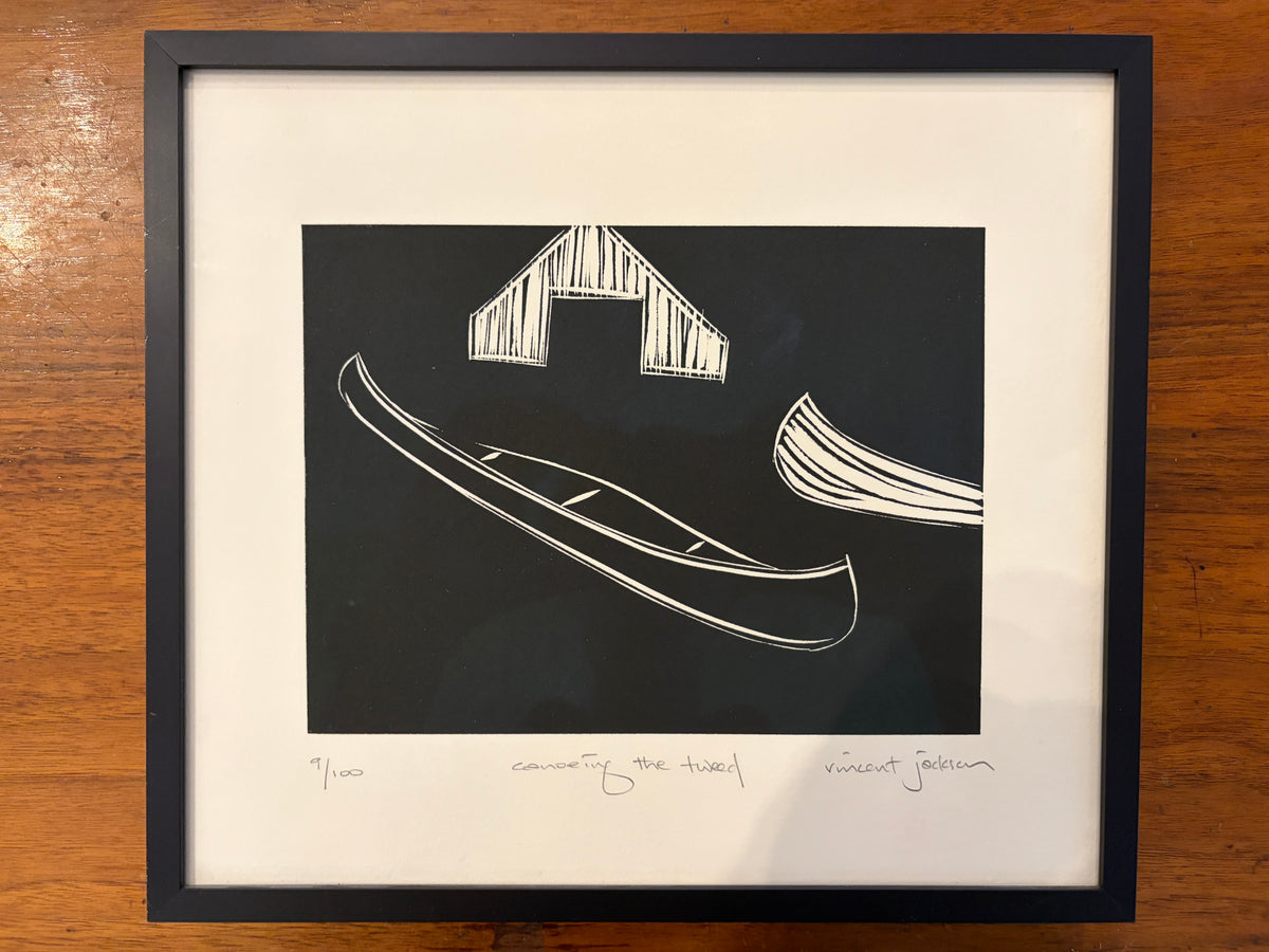 Canoeing the Tweed Print Vincent Jackson 9/100