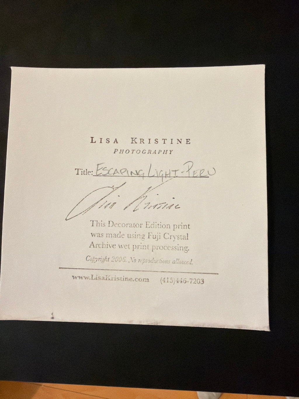 Lisa Kristine Photographic Print