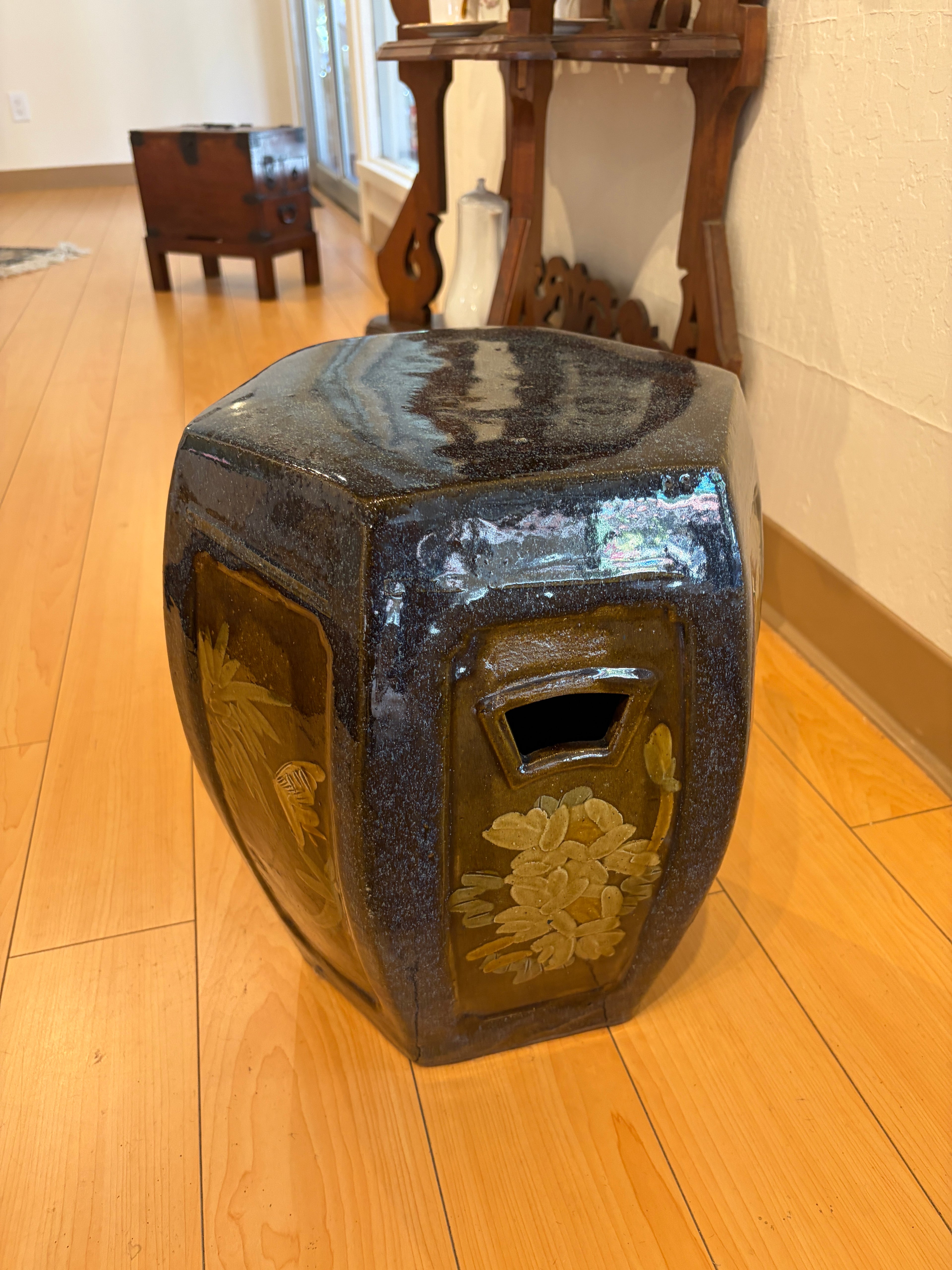 Glazed Ceramic Stool