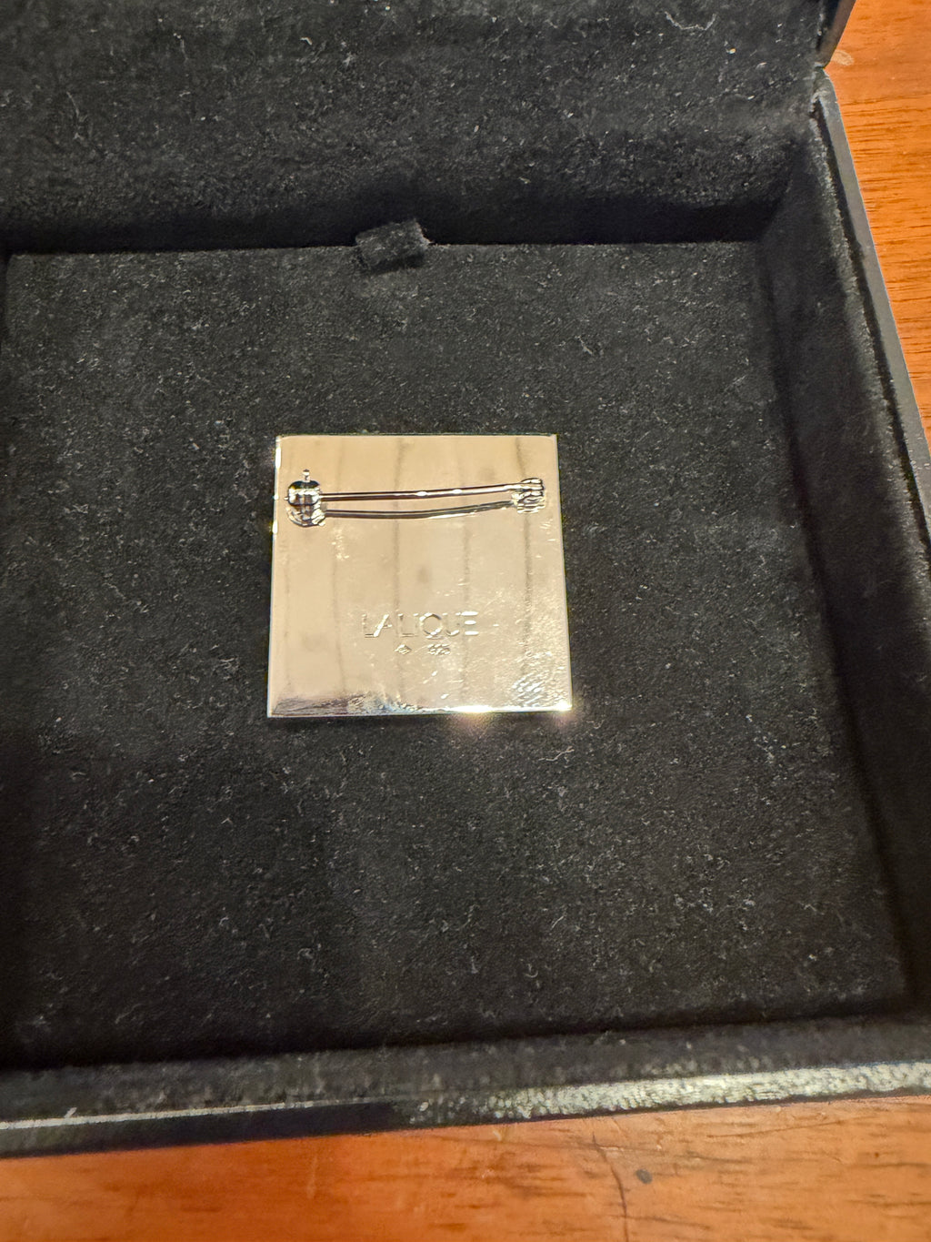 Lalique Masque de Femme Crystal & Sterling Silver Brooch