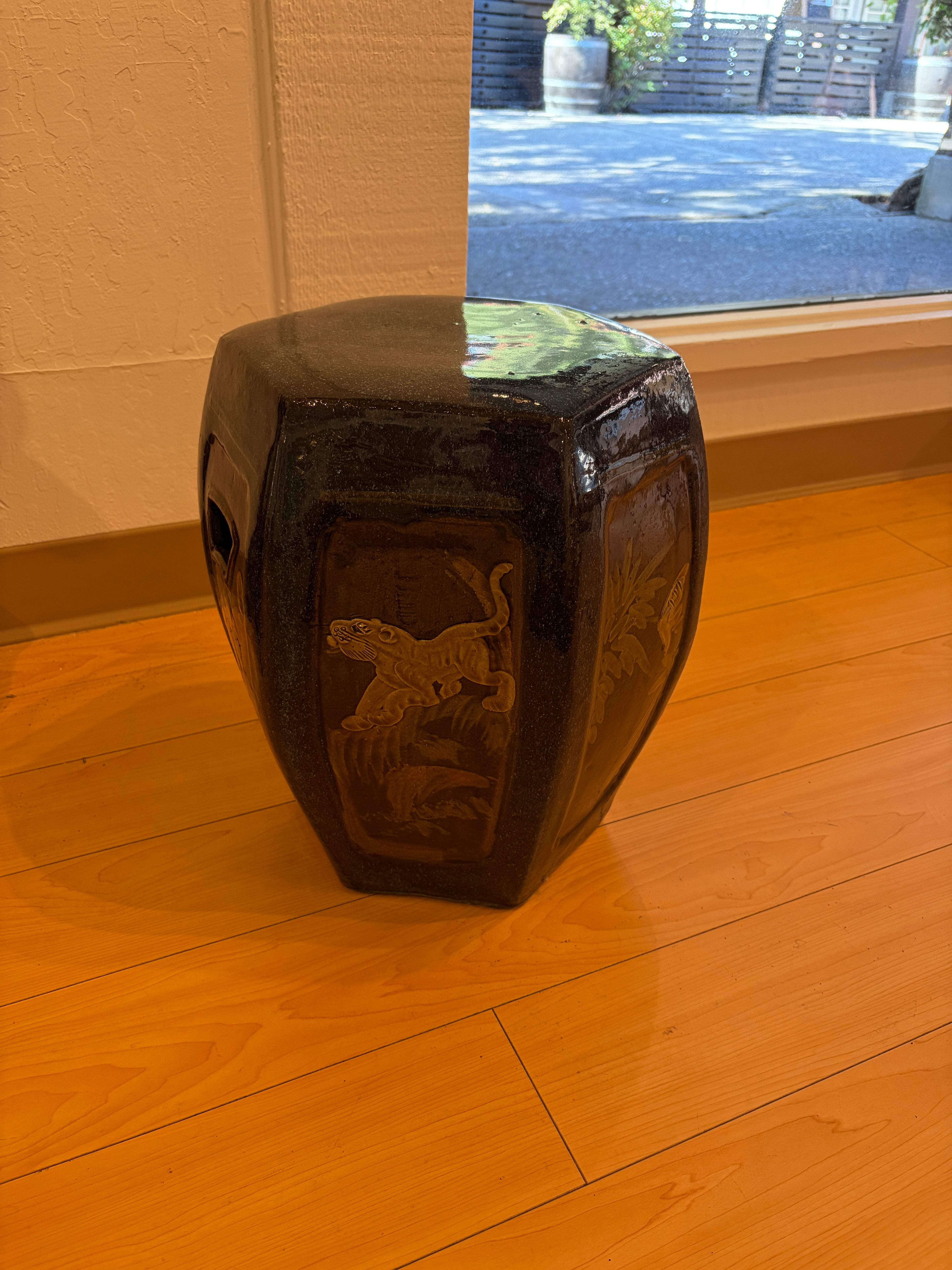 Glazed Ceramic Stool