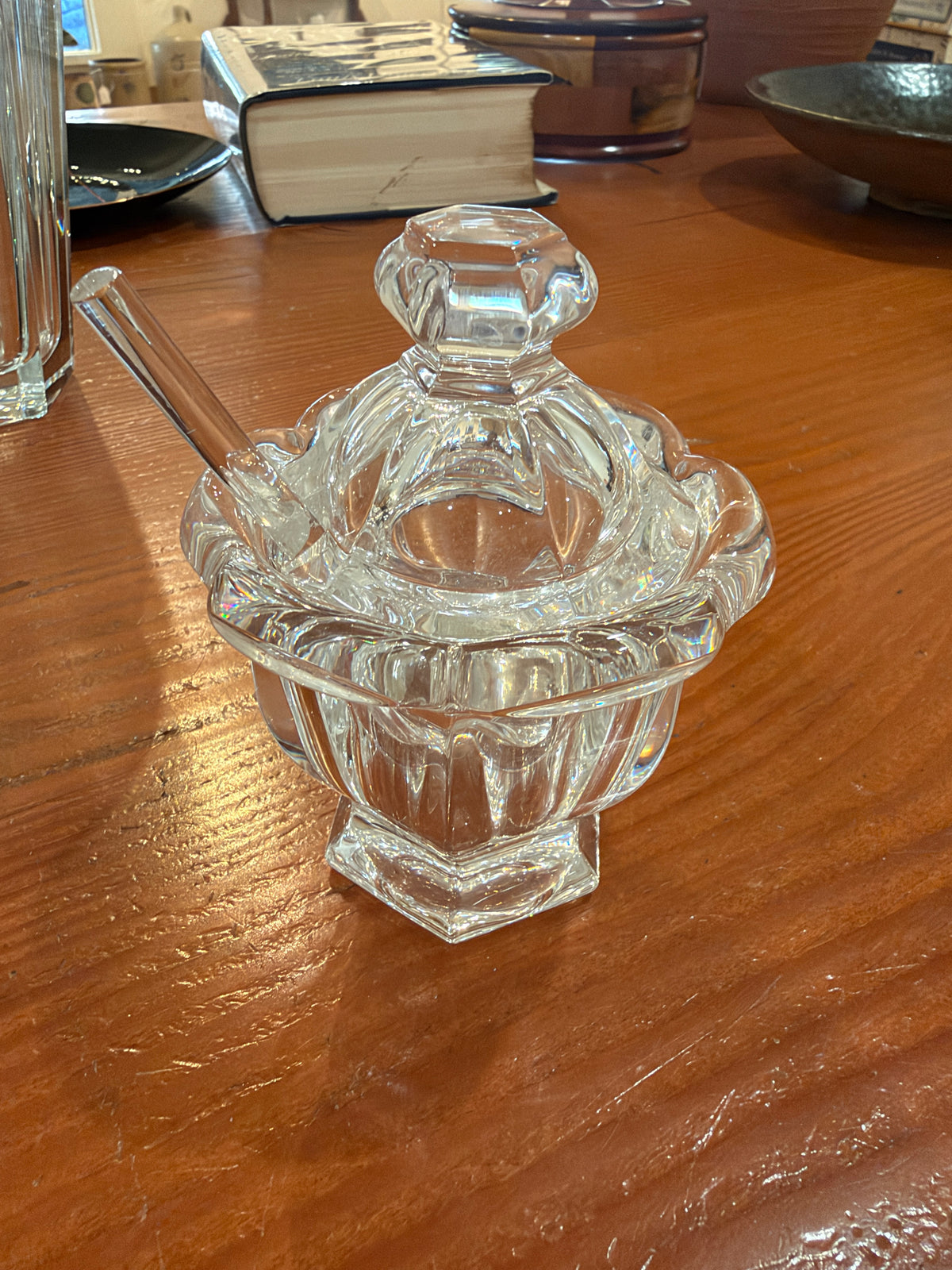 Baccarat Crystal Jam Jar