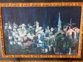 Christmas Lights Oil on Canvas