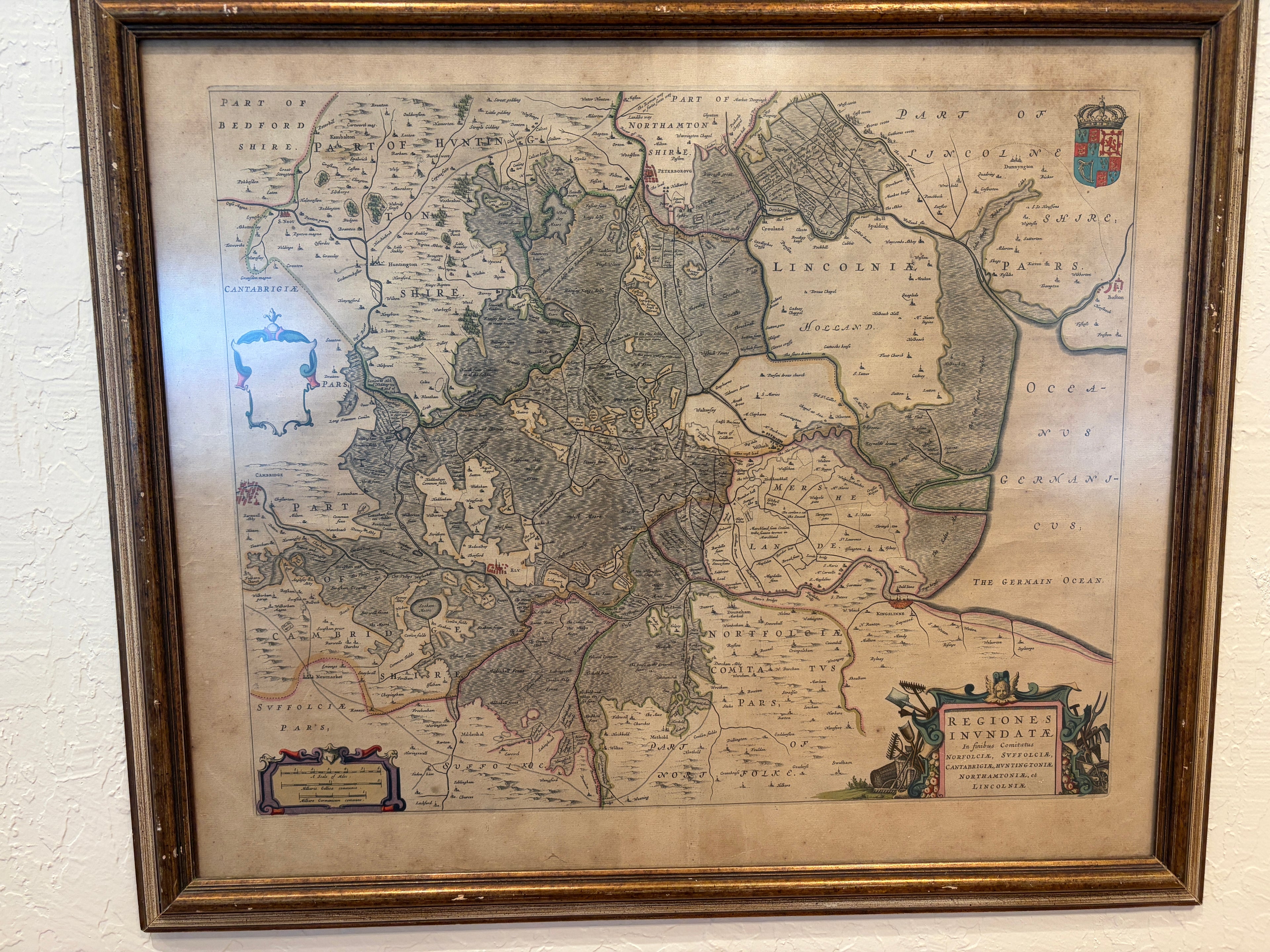 17th c. Map of England