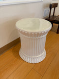White Glazed Ceramic Garden Seat