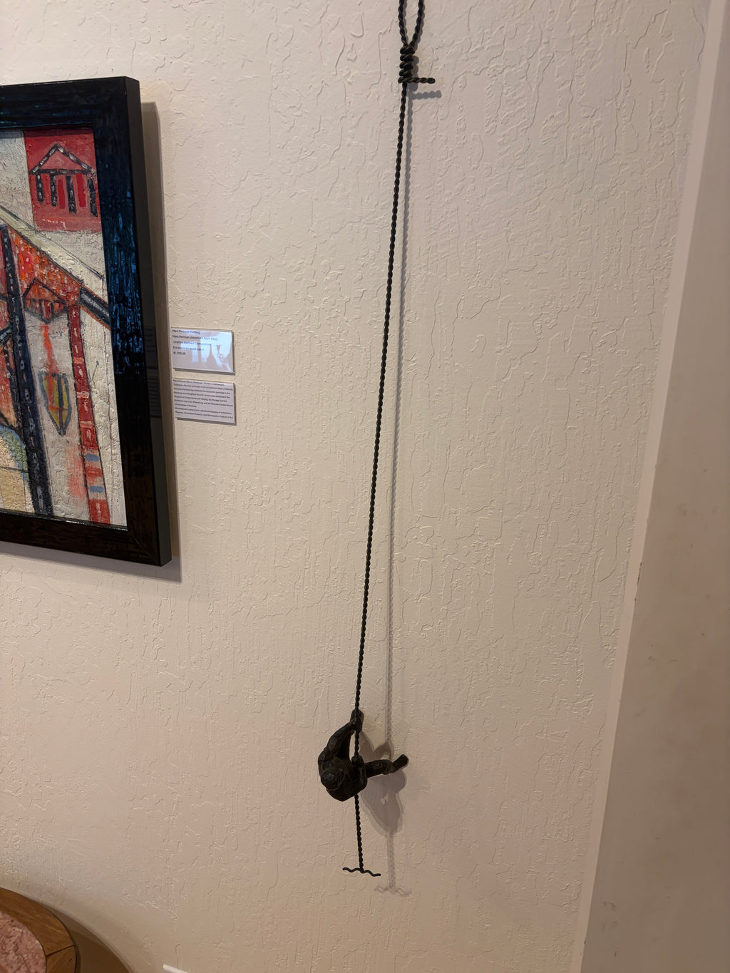 Wall Climber Sculpture