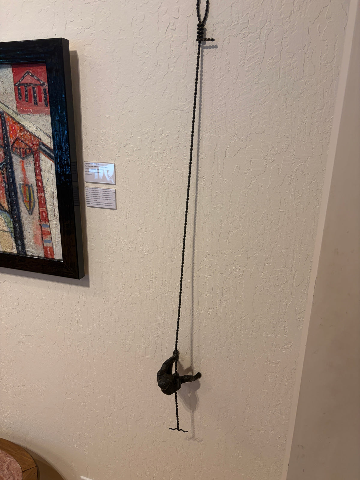 Wall Climber Sculpture