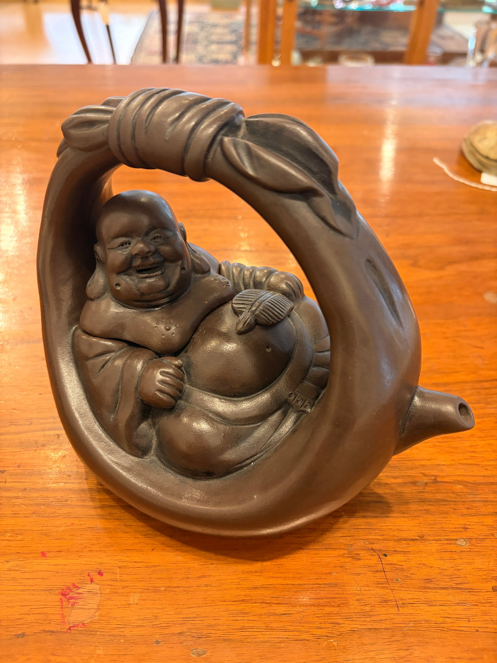 Chinese Yixing-style “Laughing Buddha” teapot