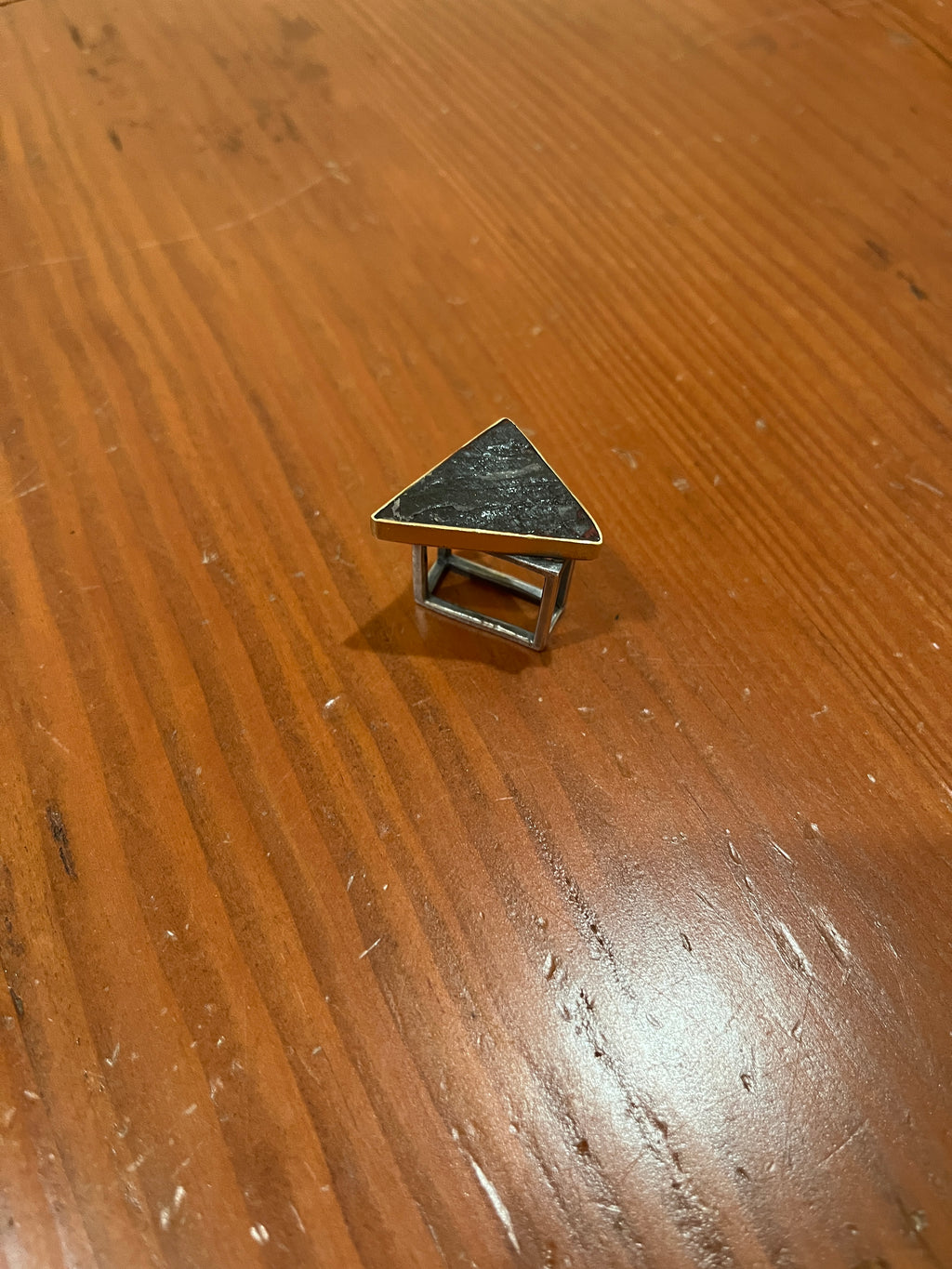 18k Gold and Silver Ring